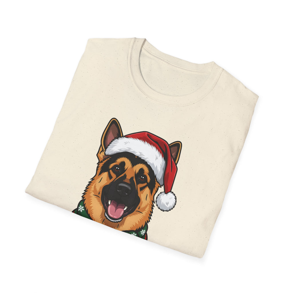 Merry Woofmas German Shepherd Christmas t-shirt, product photo 15