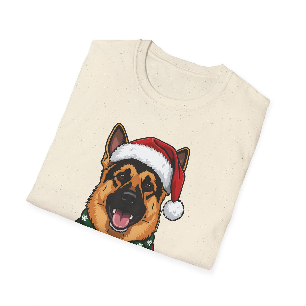 Merry Woofmas German Shepherd Christmas t-shirt, product photo 15