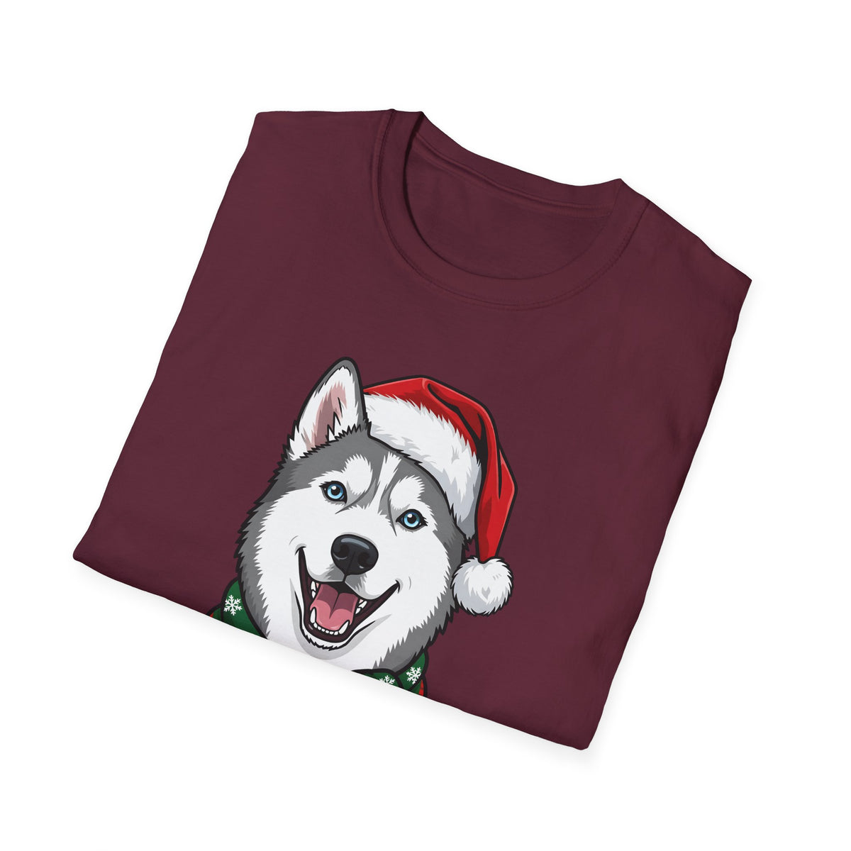 Merry Woofmas Siberian Husky Christmas t-shirt, product photo 15