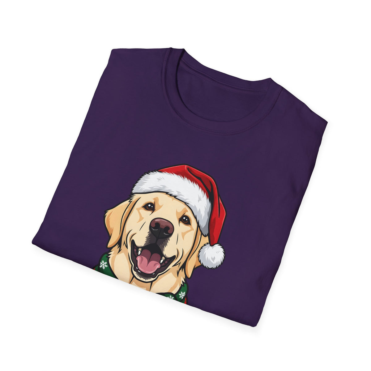 Merry Woofmas Yellow Labrador Christmas t-shirt, product photo 30