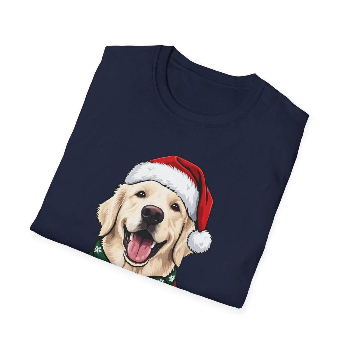 Merry Woofmas English Cream Golden Retriever Christmas t-shirt, product photo 6