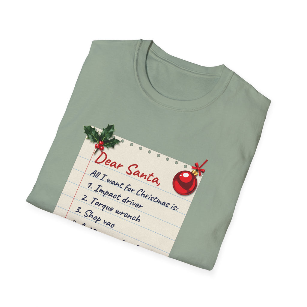 Dear Santa, A Bigger Garage t-shirt, product photo 24