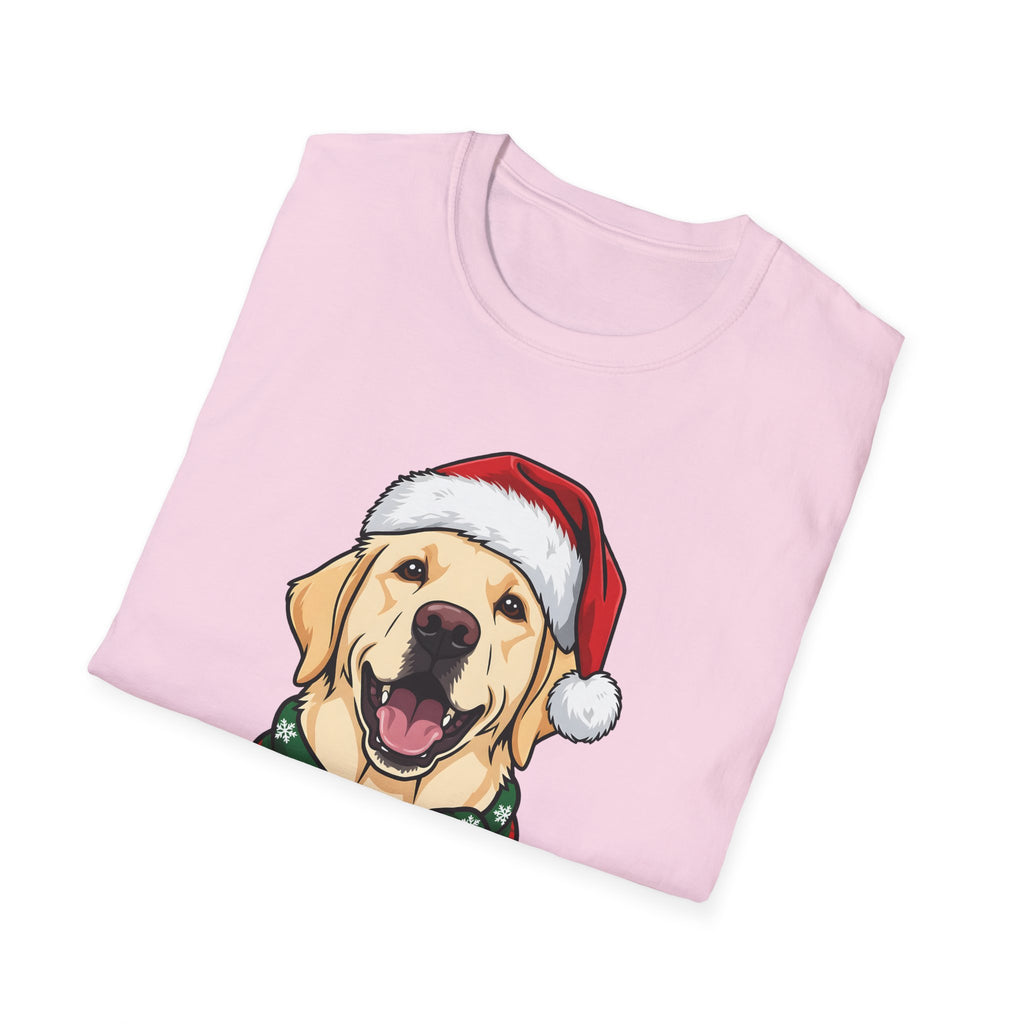 Merry Woofmas Yellow Labrador Christmas t-shirt, product photo 33