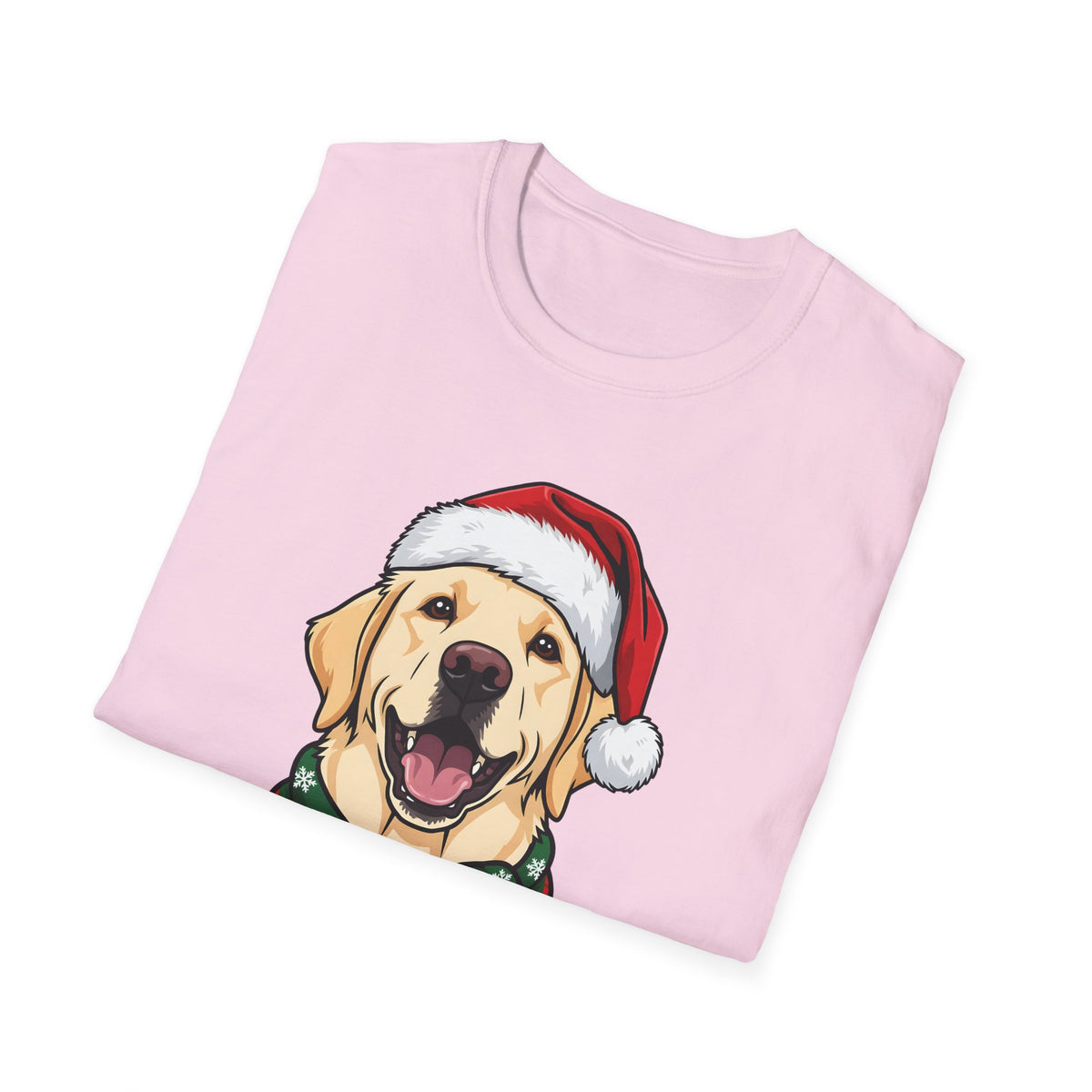 Merry Woofmas Yellow Labrador Christmas t-shirt, product photo 33