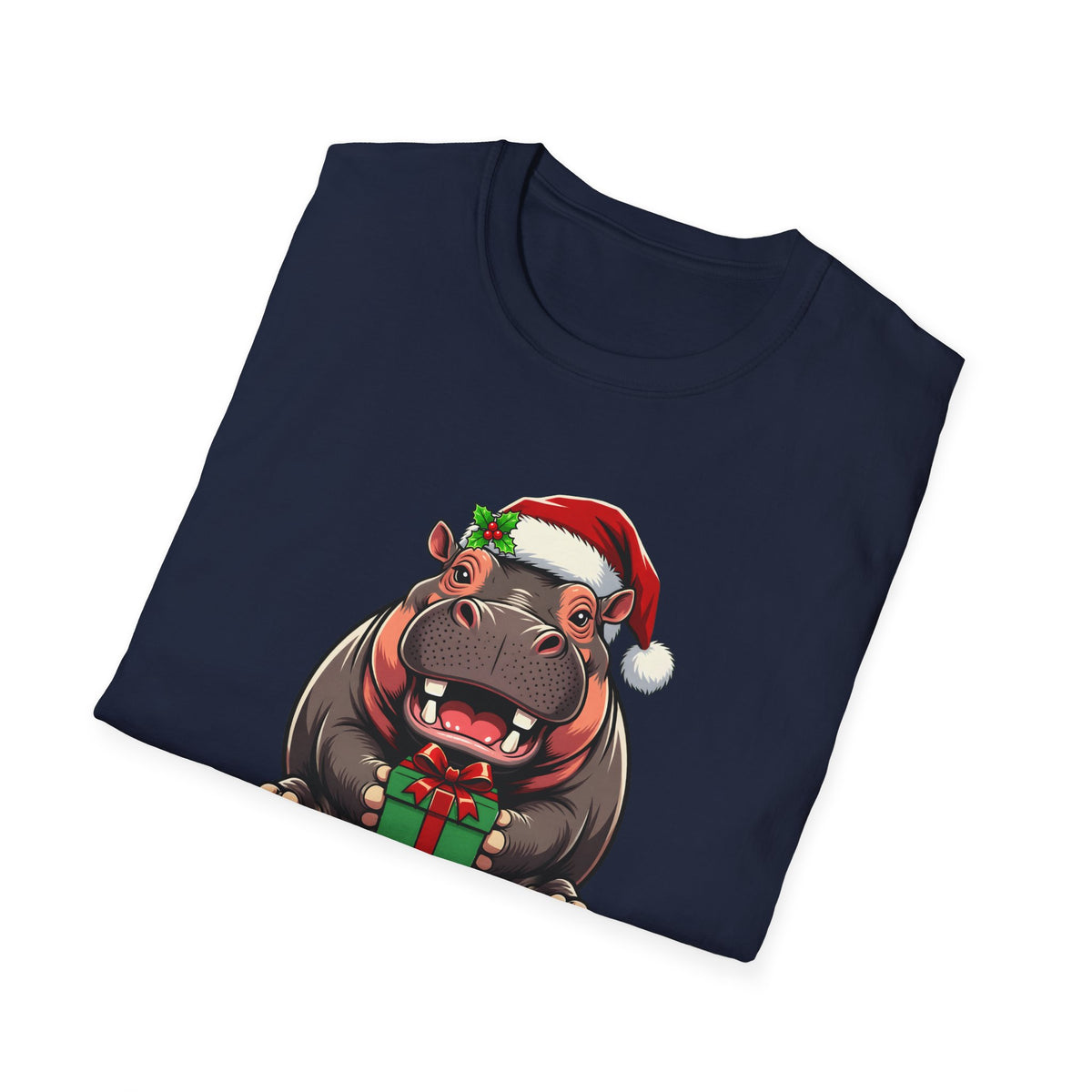 Happy Hippo-Days Christmas t-shirt, product photo 30