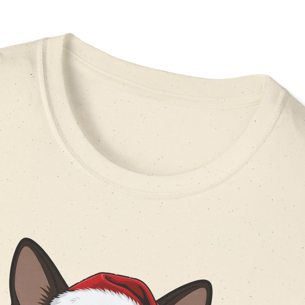 Merry Whiskers Siamese Cat Christmas t-shirt, product photo 17