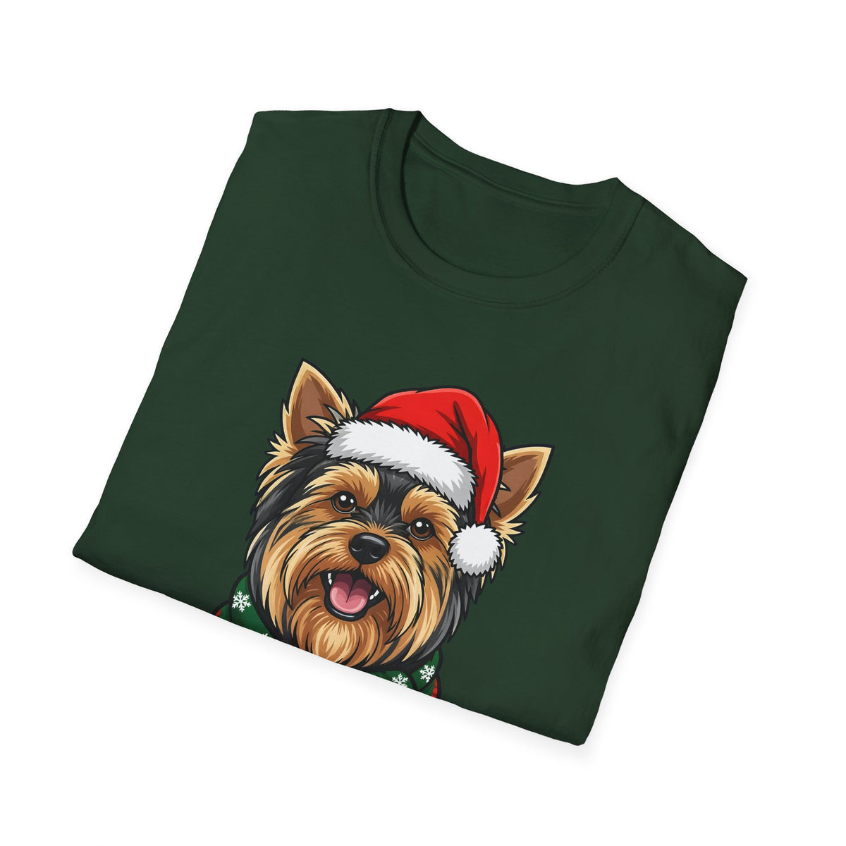 Yappy Holidays Yorkshire Terrier Christmas t-shirt, product photo 21