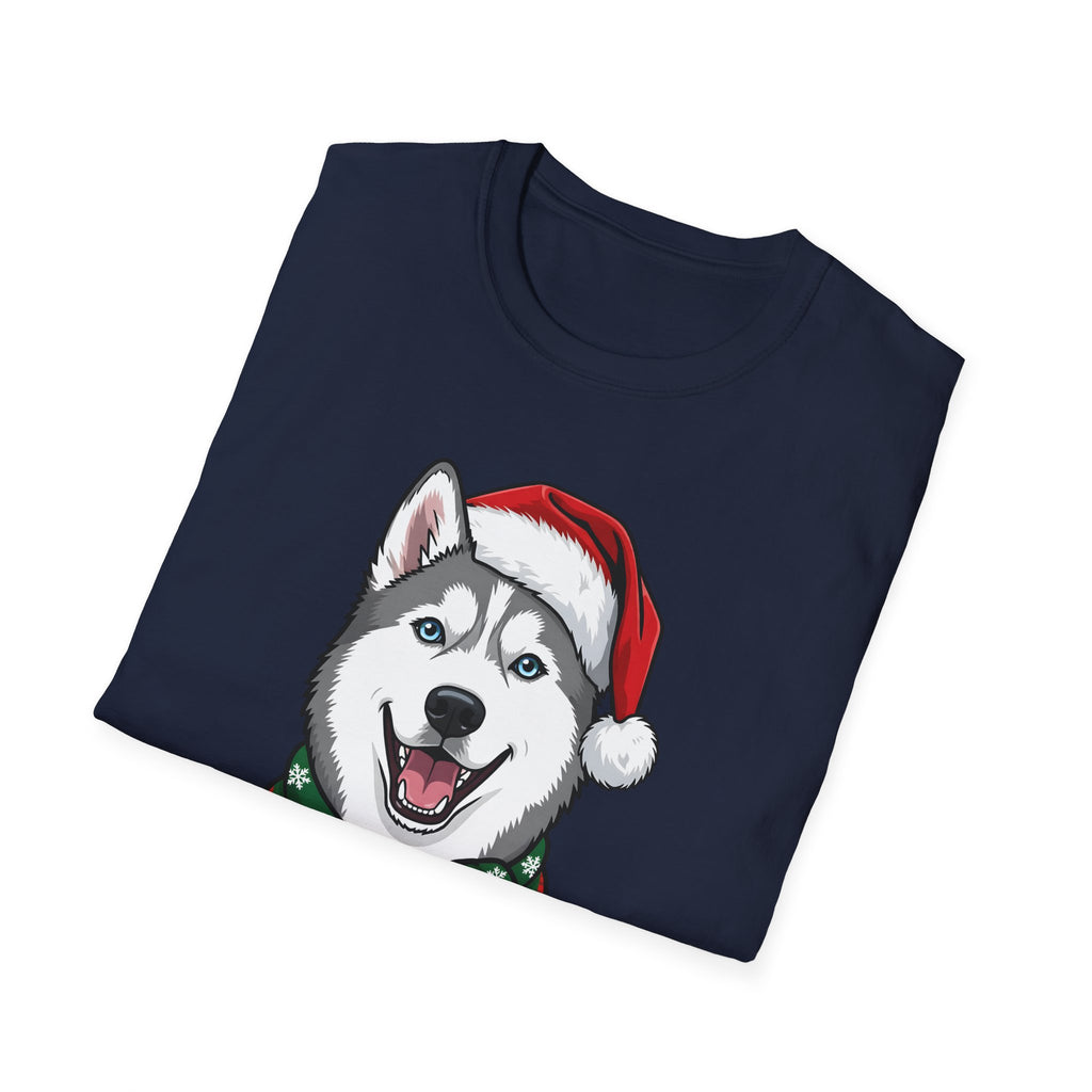 Merry Woofmas Siberian Husky Christmas t-shirt, product photo 6