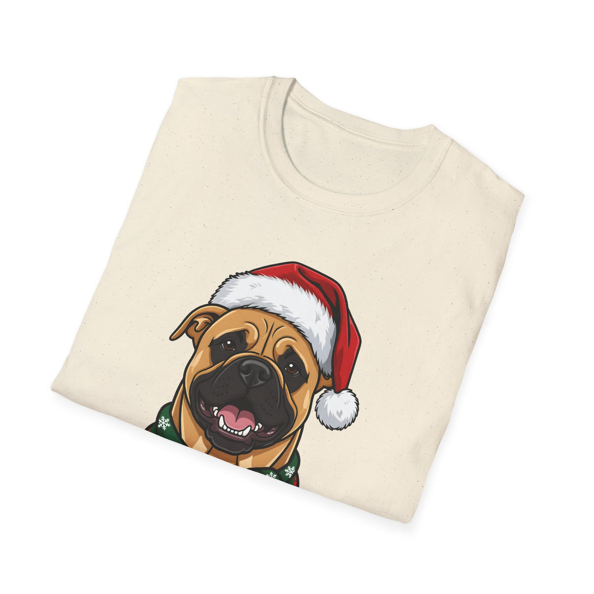 Merry Woofmas Bullmastiff Christmas t-shirt, product photo 18