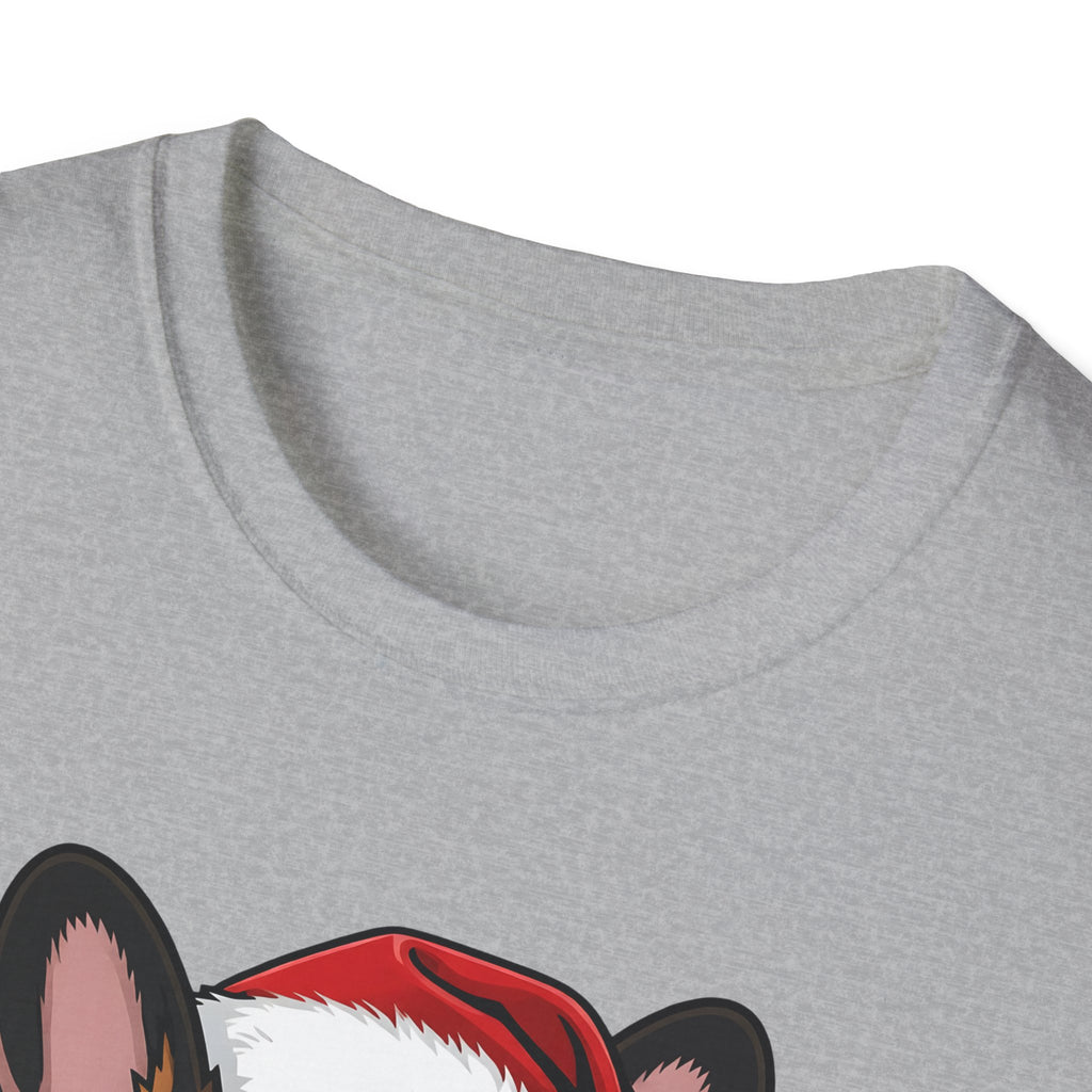 Merry Woofmas Brindle French Bulldog Christmas t-shirt, product photo 8