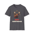 Merry Christmoose Christmas t-shirt in Charcoal, front view
