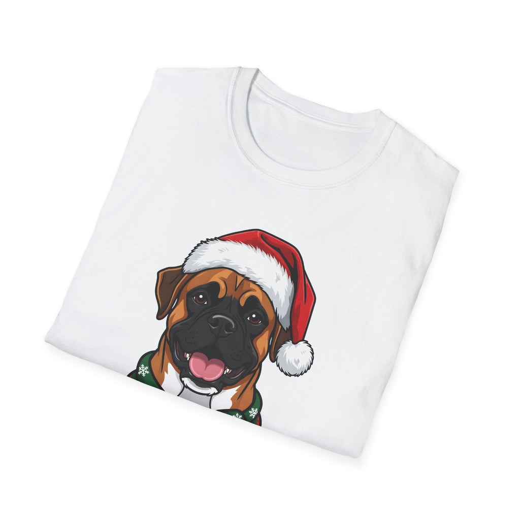 Merry Woofmas Boxer Christmas t-shirt, product photo 9