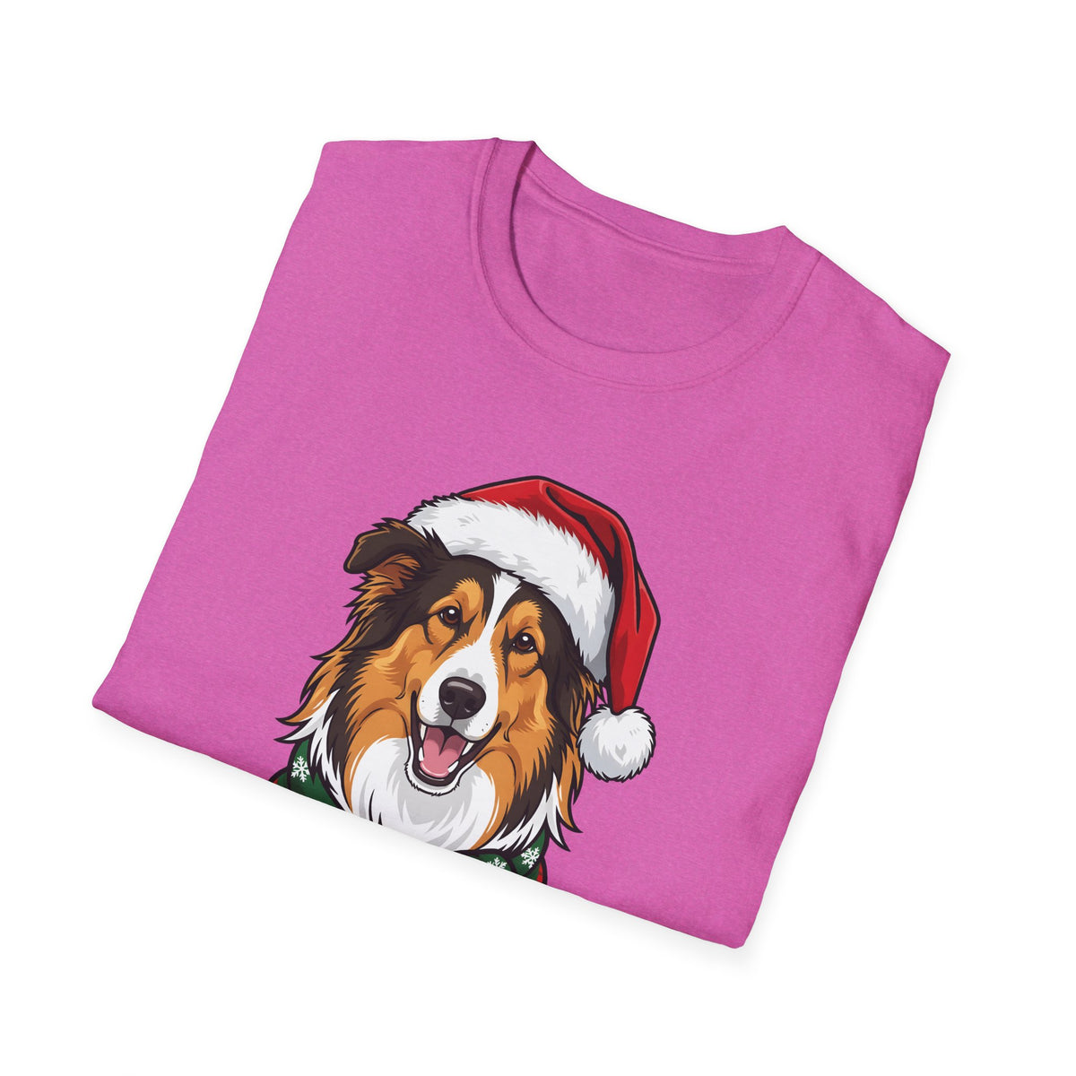 Happy Collie-Days Rough Collie Christmas t-shirt, product photo 36