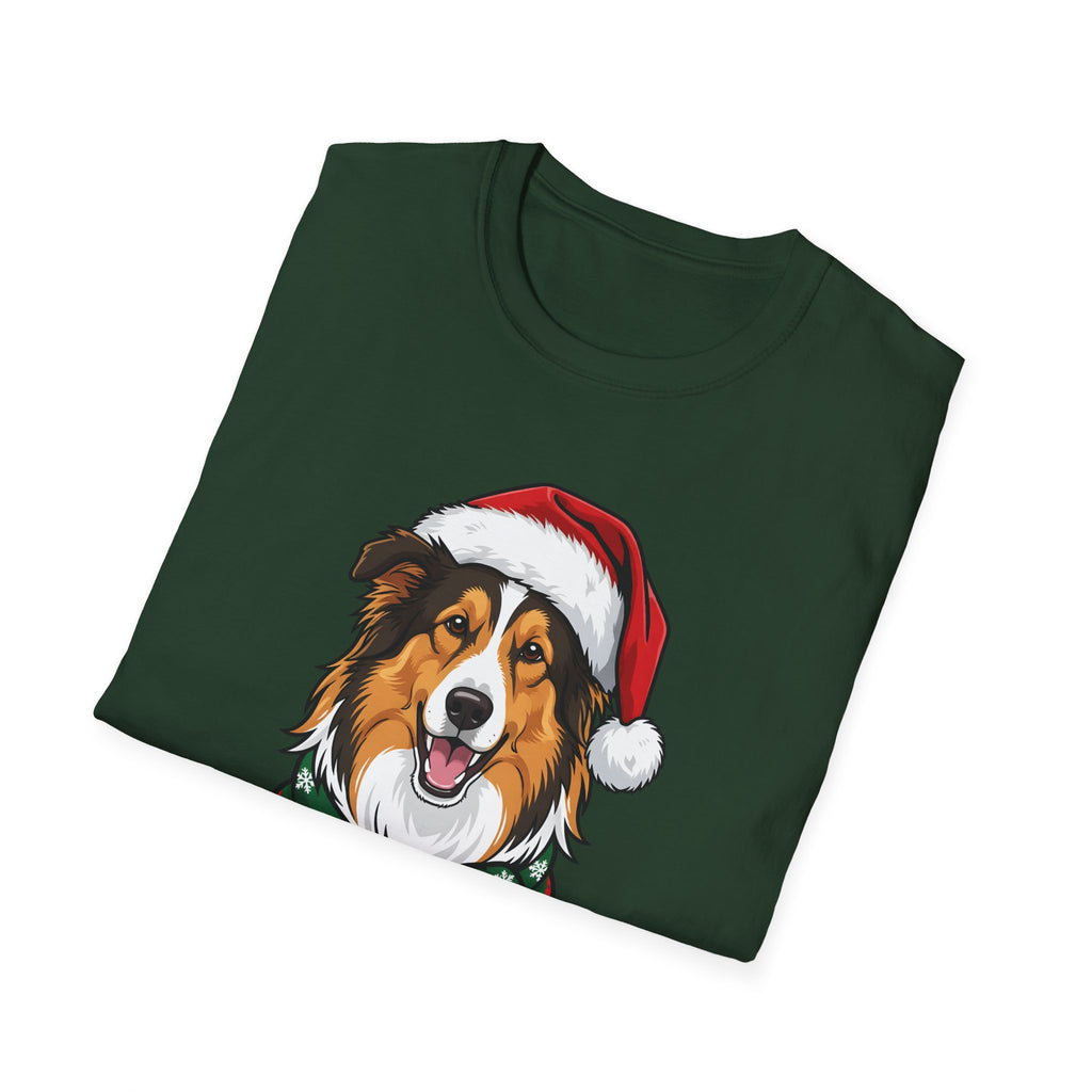 Happy Collie-Days Rough Collie Christmas t-shirt, product photo 21