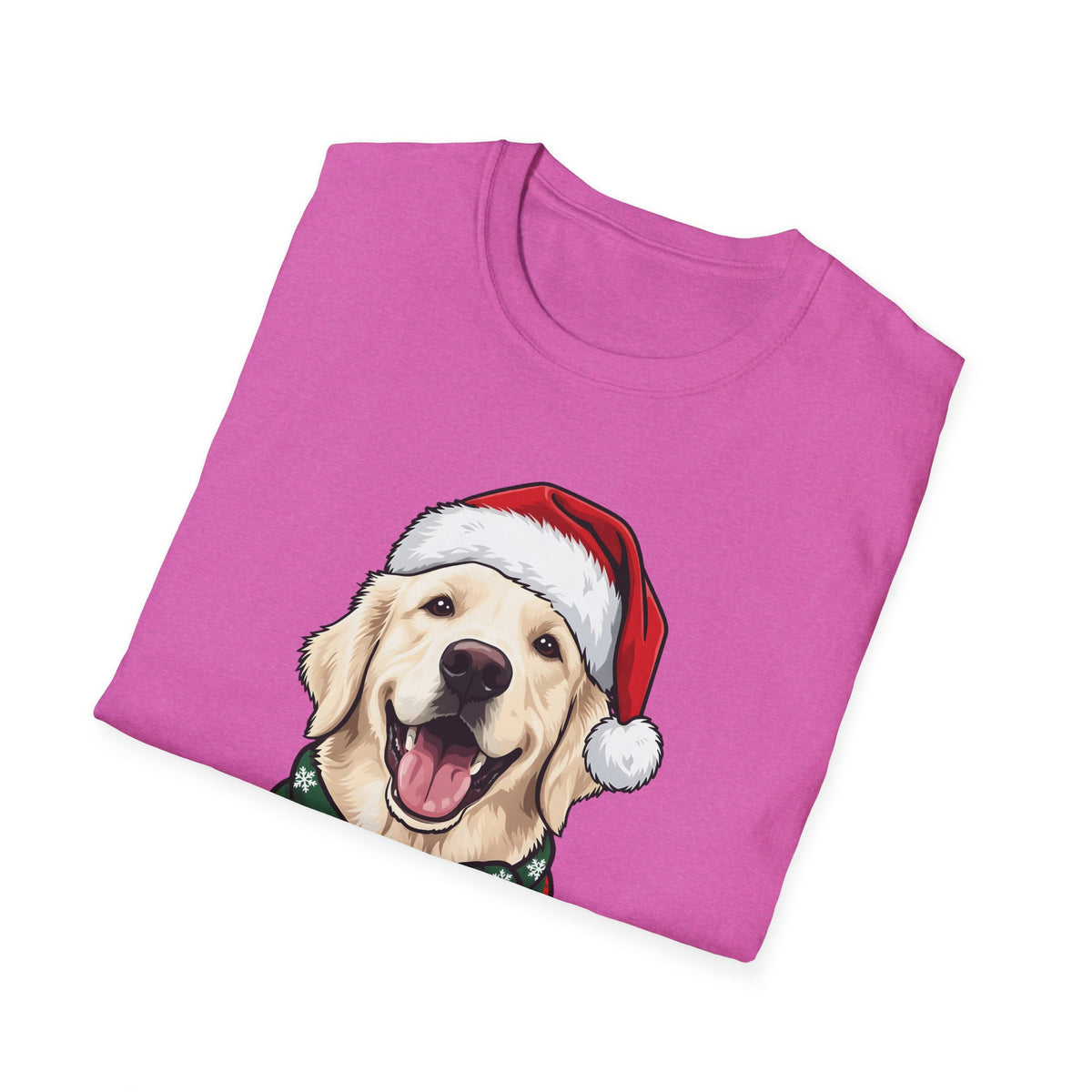 Merry Woofmas English Cream Golden Retriever Christmas t-shirt, product photo 36