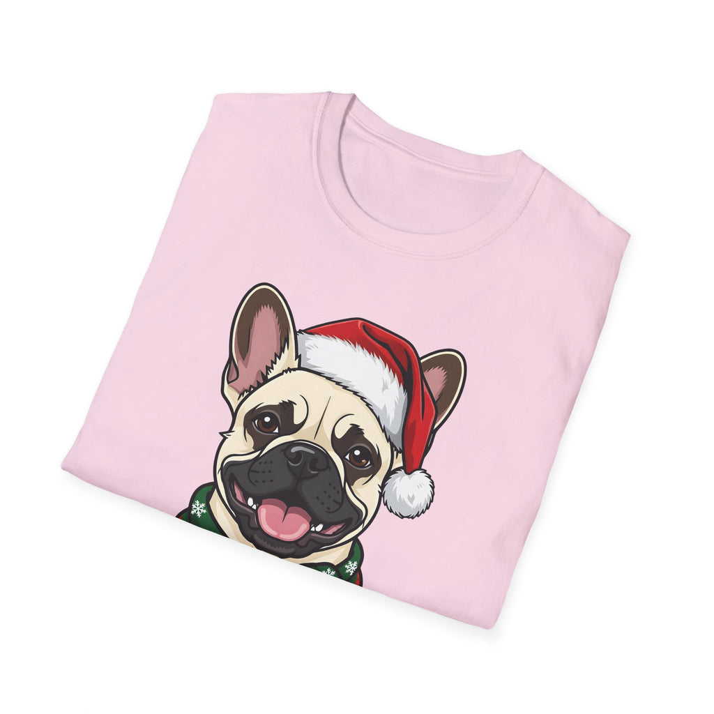 Merry Woofmas Cream French Bulldog Christmas t-shirt, product photo 33