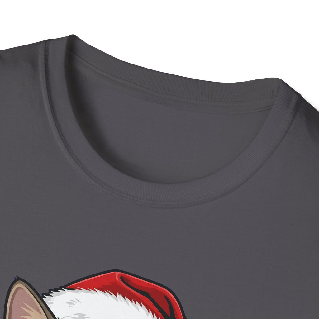 Merry Whiskers Brown Tabby Cat Christmas t-shirt, product photo 26