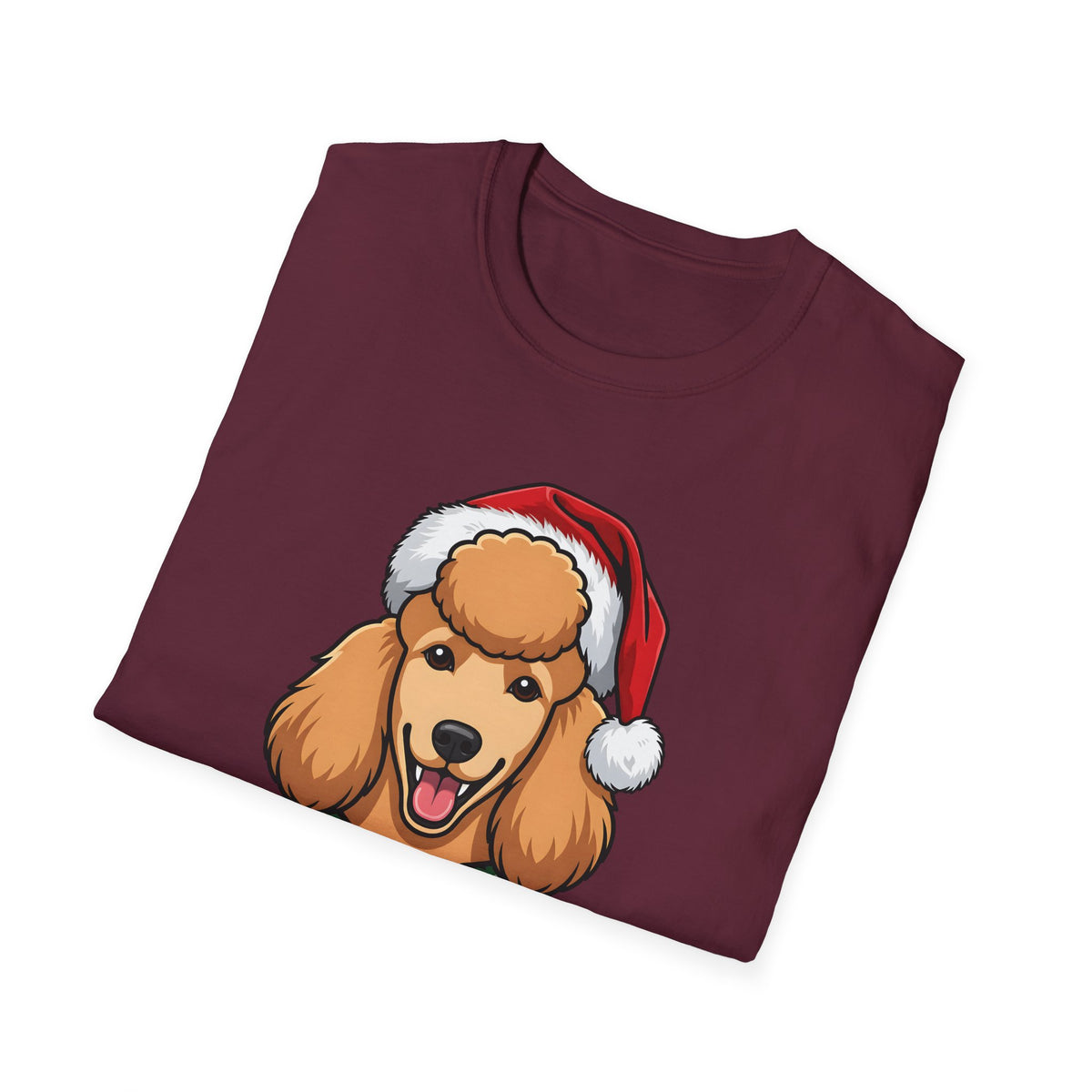 Merry Woofmas Poodle Christmas t-shirt, product photo 15