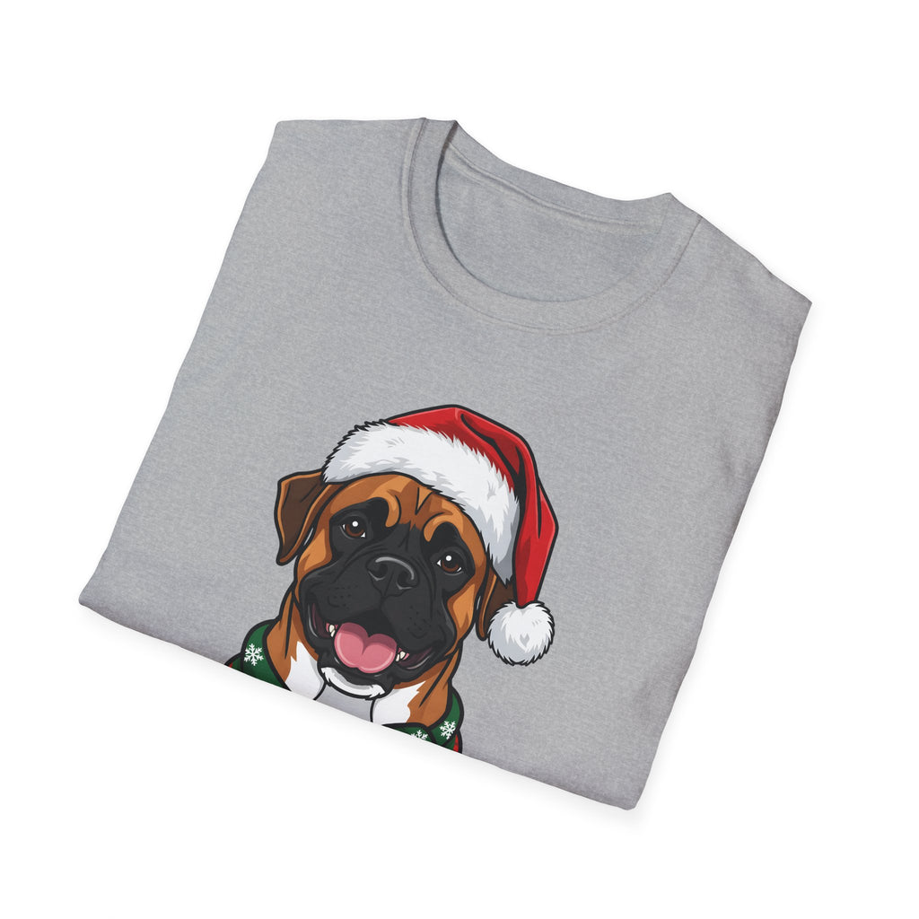Merry Woofmas Boxer Christmas t-shirt, product photo 12