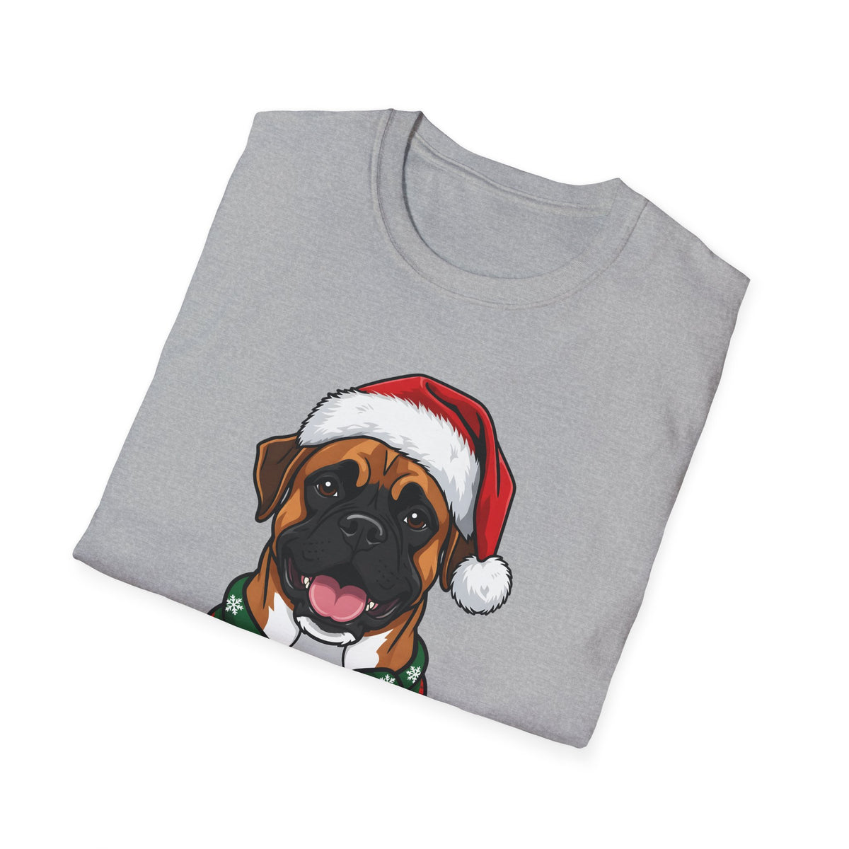 Merry Woofmas Boxer Christmas t-shirt, product photo 12