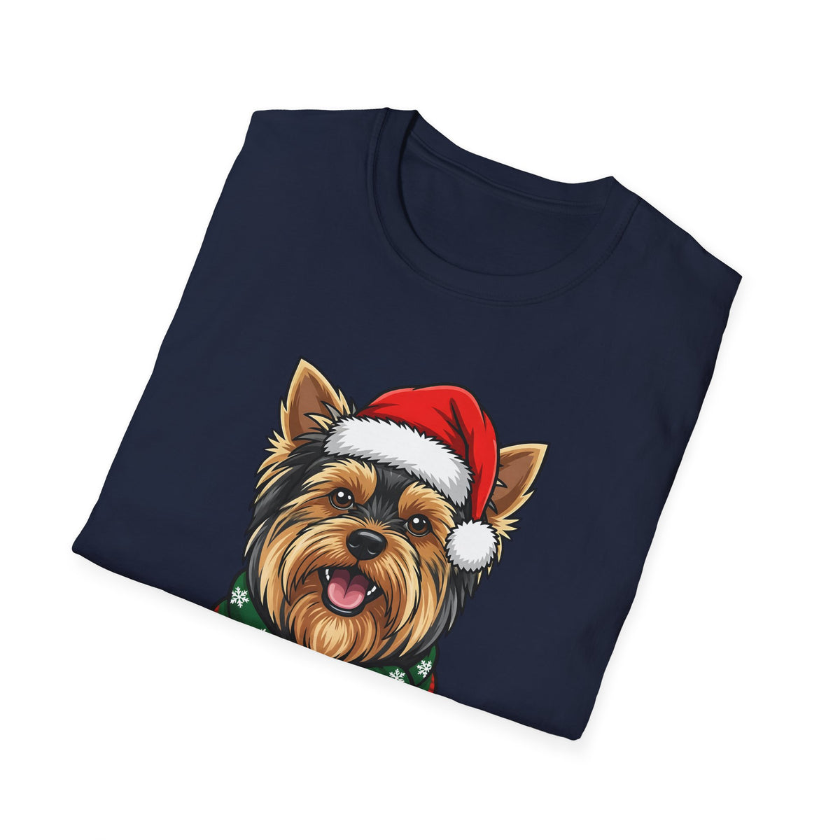 Yappy Holidays Yorkshire Terrier Christmas t-shirt, product photo 6