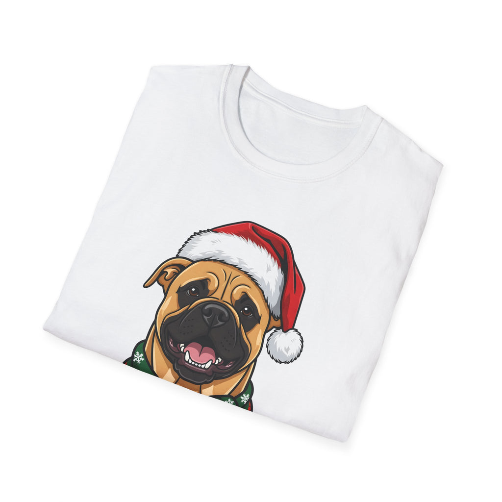 Merry Woofmas Bullmastiff Christmas t-shirt, product photo 9