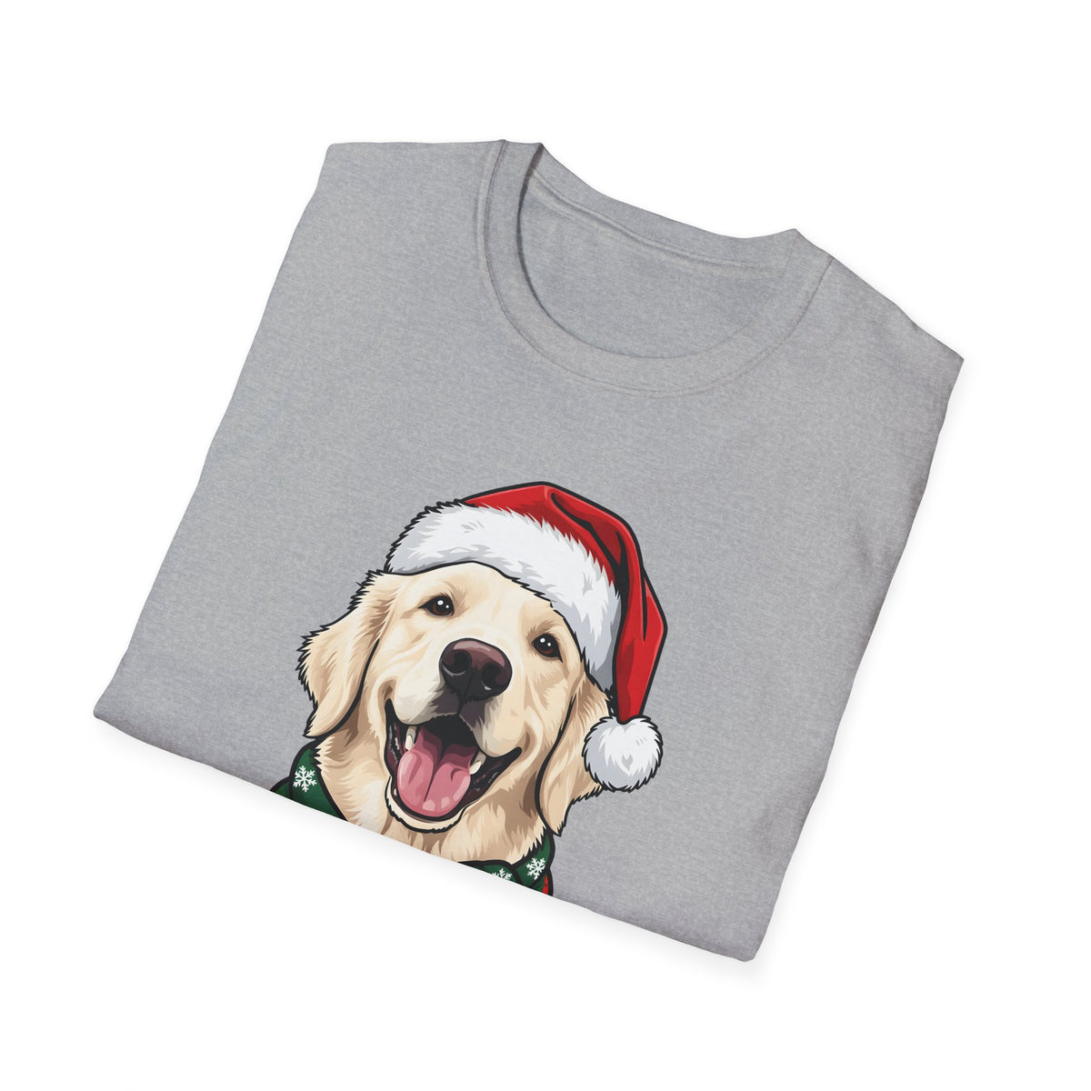 Merry Woofmas English Cream Golden Retriever Christmas t-shirt, product photo 12