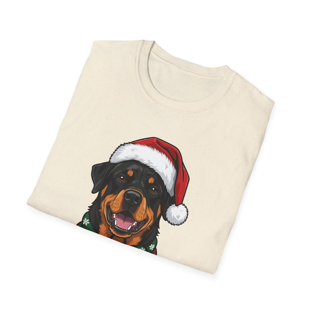 Merry Woofmas Rottweiler Christmas t-shirt, product photo 15