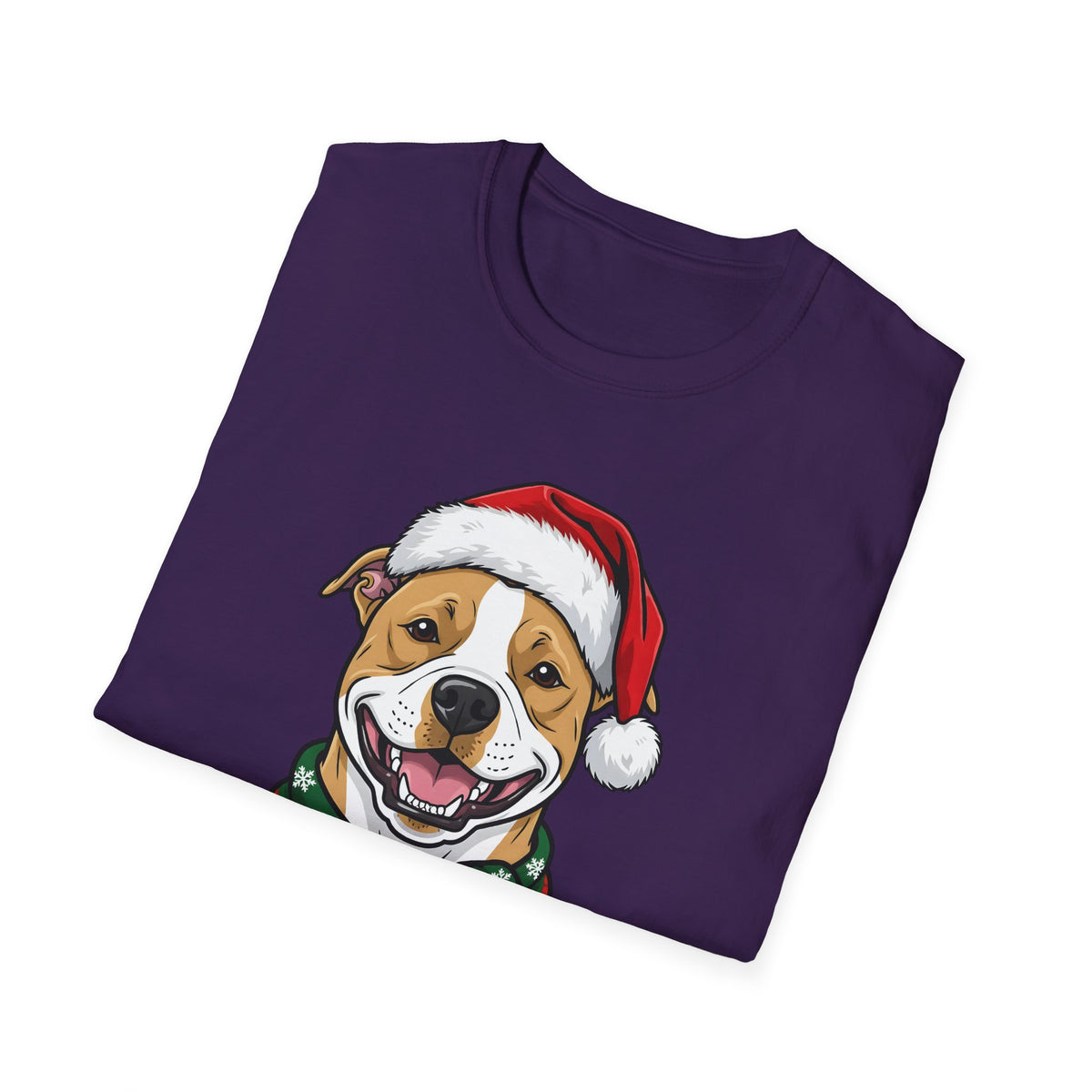 Merry Woofmas Pit Bull Christmas t-shirt, product photo 30