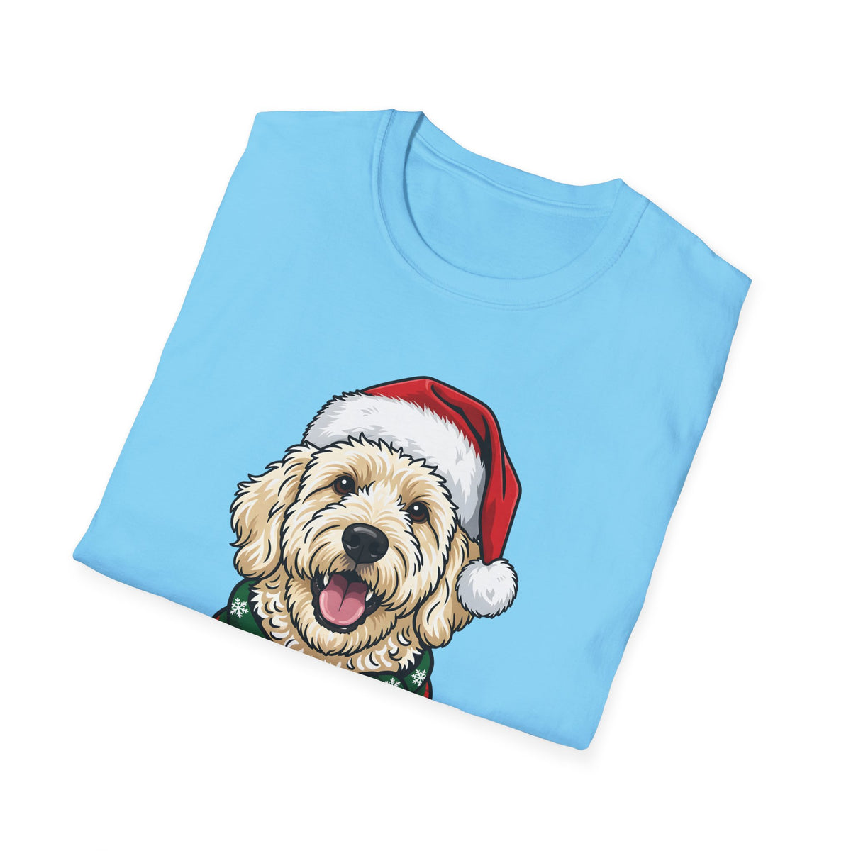 Merry Woofmas Labradoodle Christmas t-shirt, product photo 24
