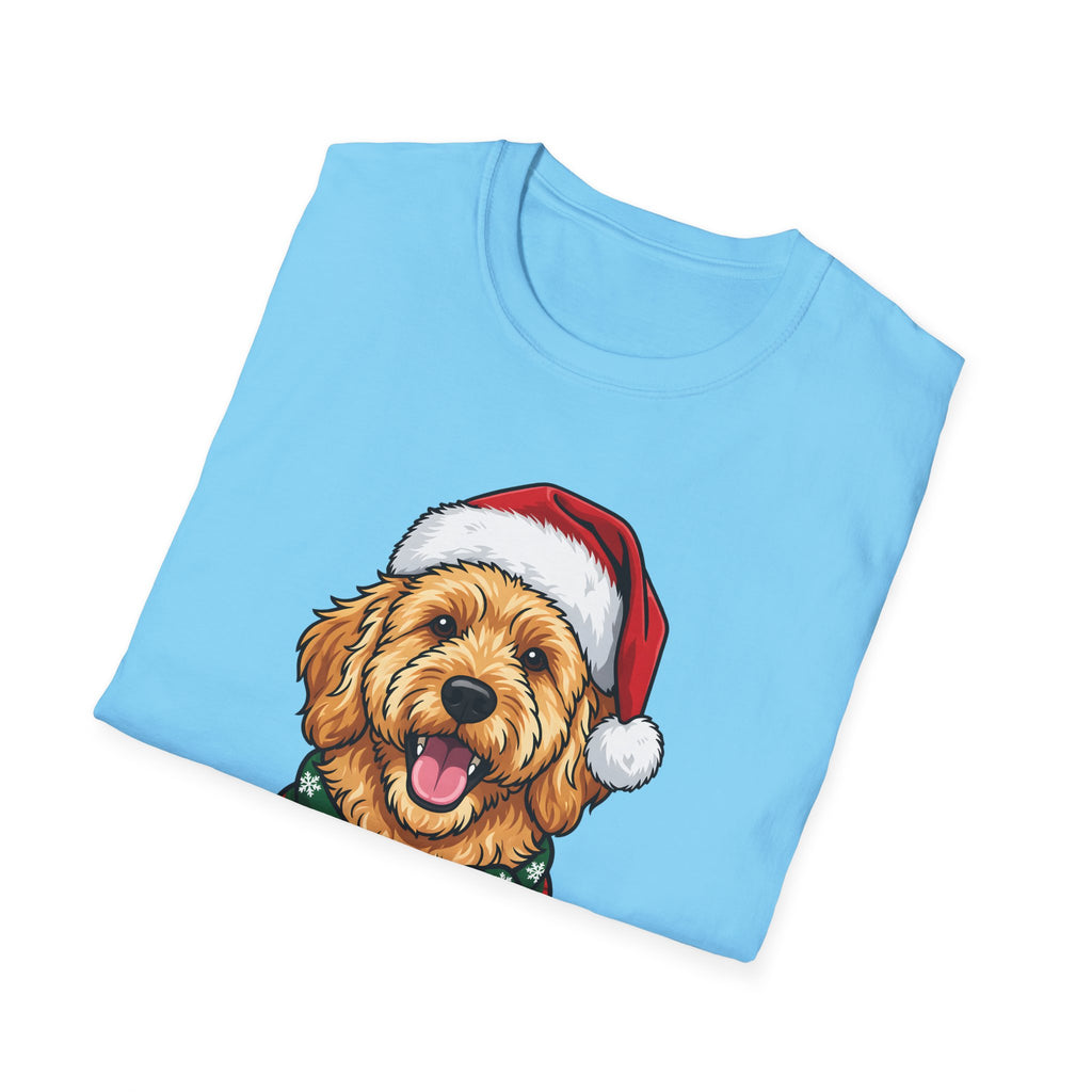 Merry Woofmas Goldendoodle Christmas t-shirt, product photo 21
