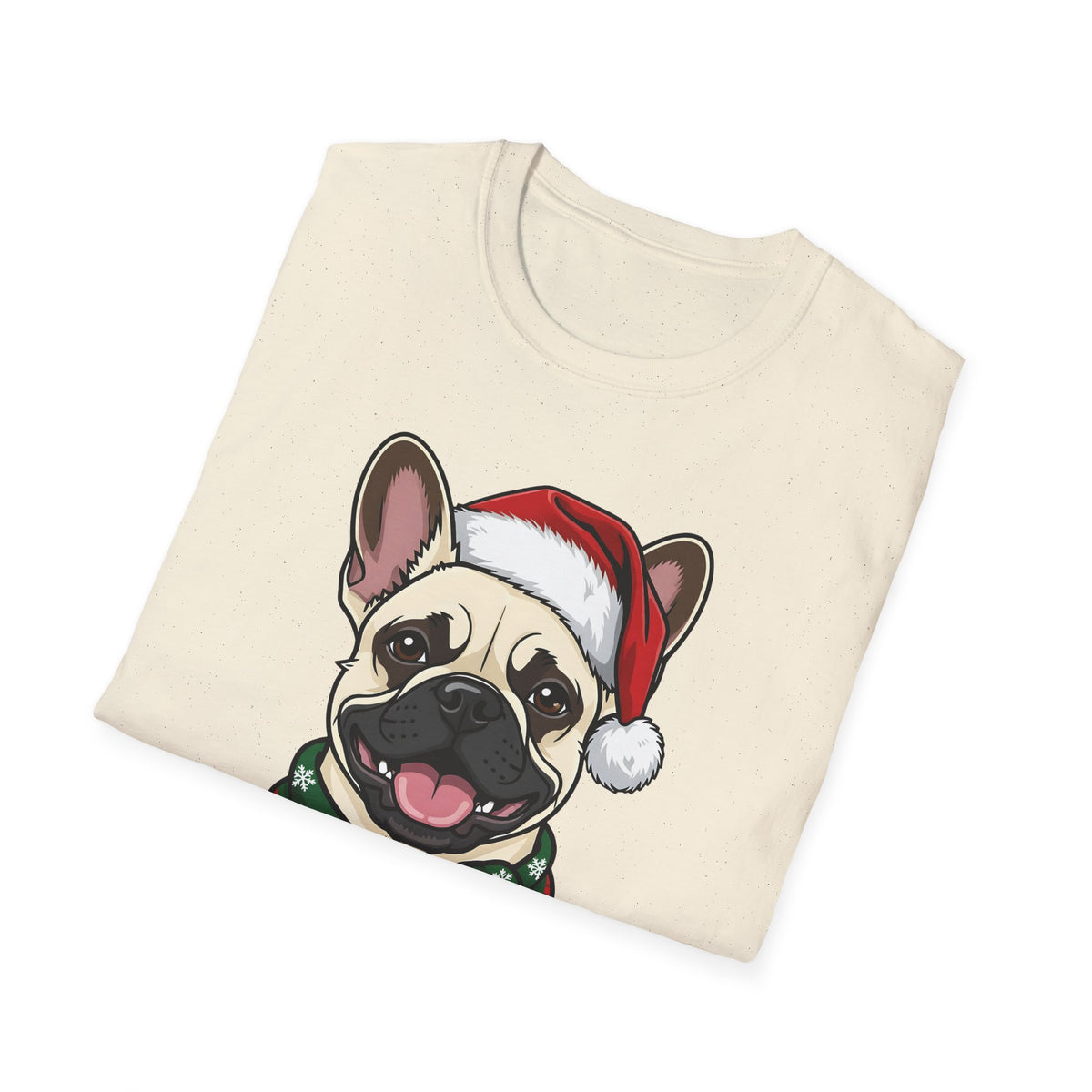 Merry Woofmas Cream French Bulldog Christmas t-shirt, product photo 18