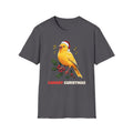 Canary Christmas t-shirt in Charcoal, front view