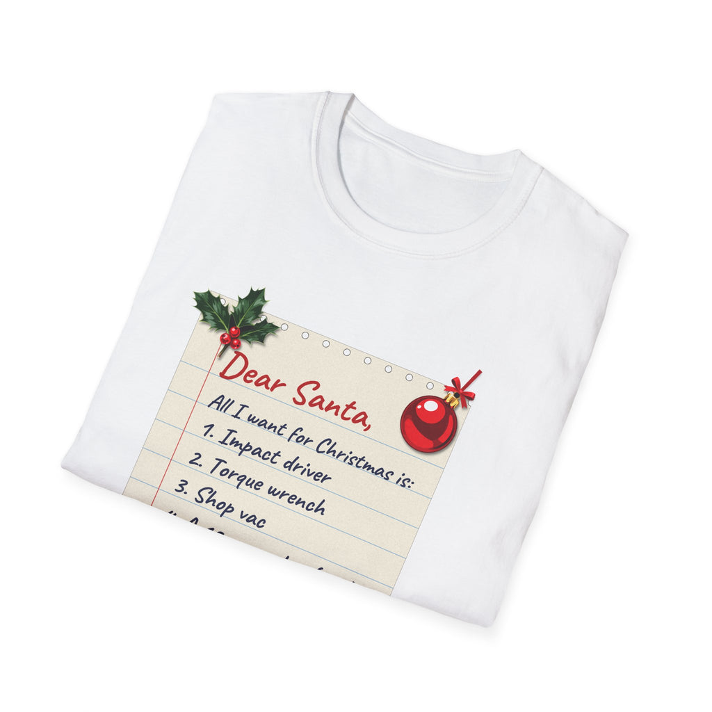Dear Santa, A Bigger Garage t-shirt, product photo 3