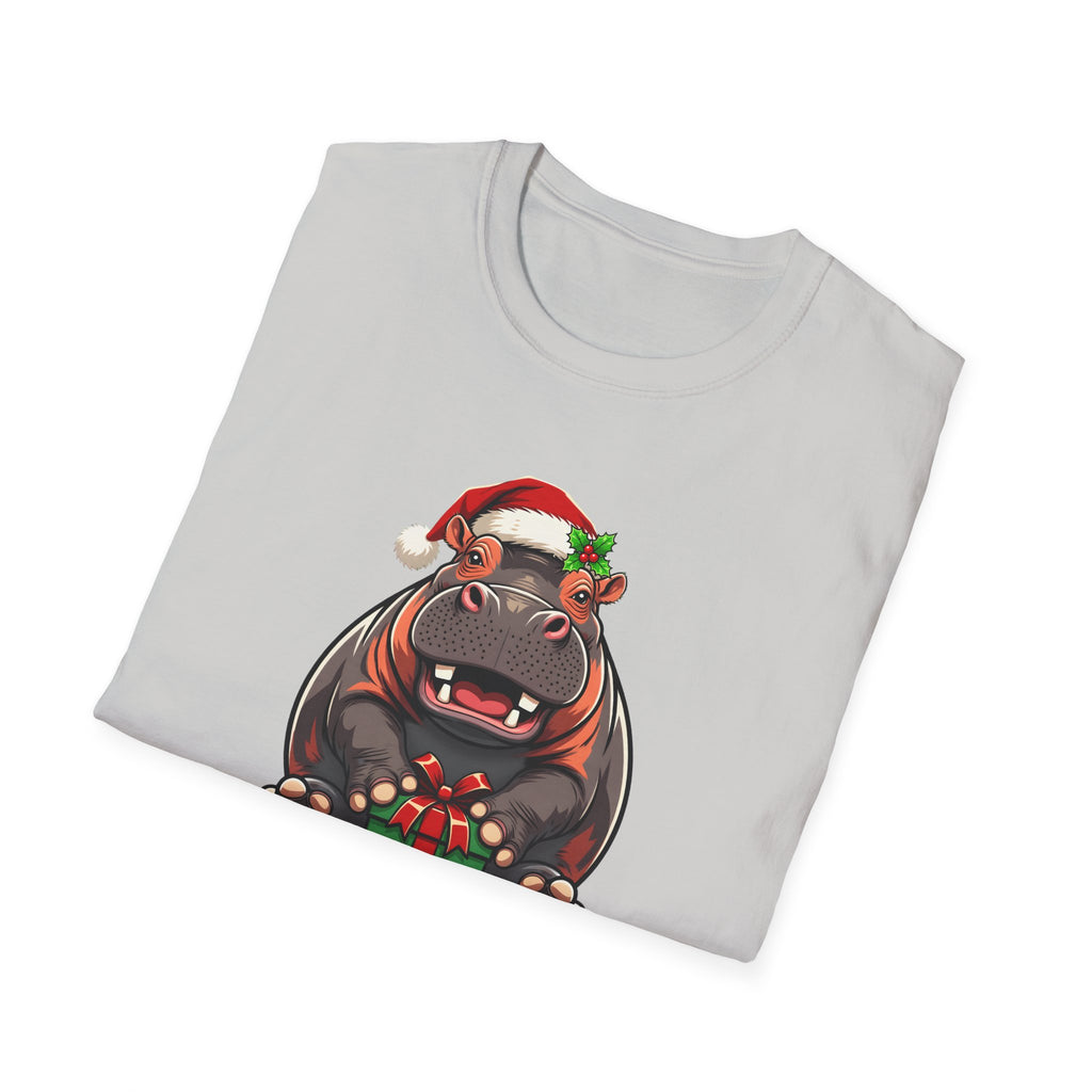 Merry Hippopotamus Christmas t-shirt, product photo 9