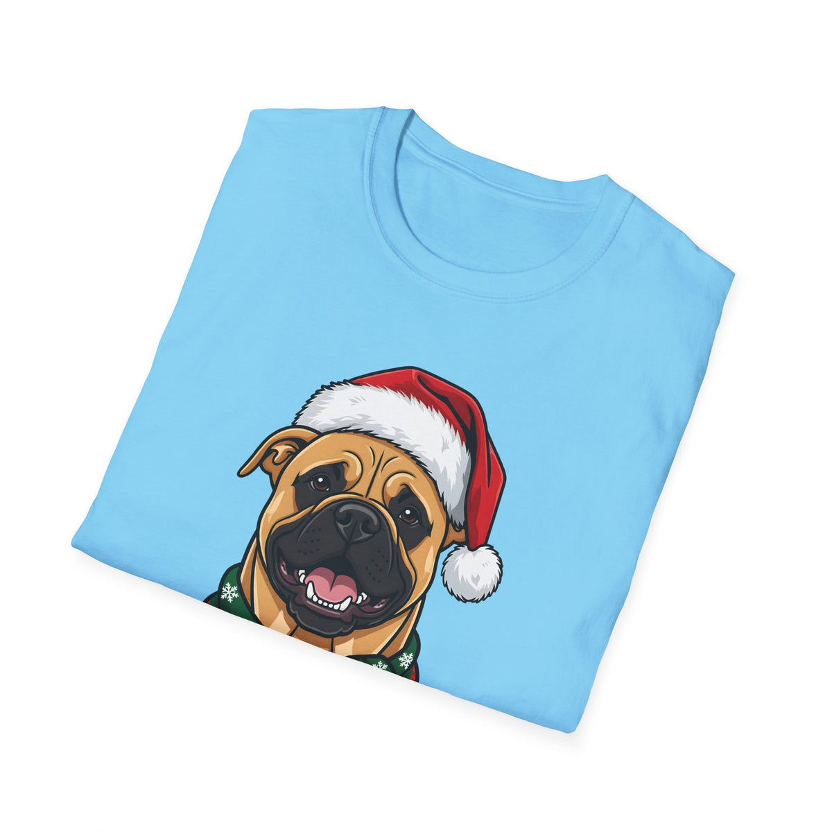 Merry Woofmas Bullmastiff Christmas t-shirt, product photo 24