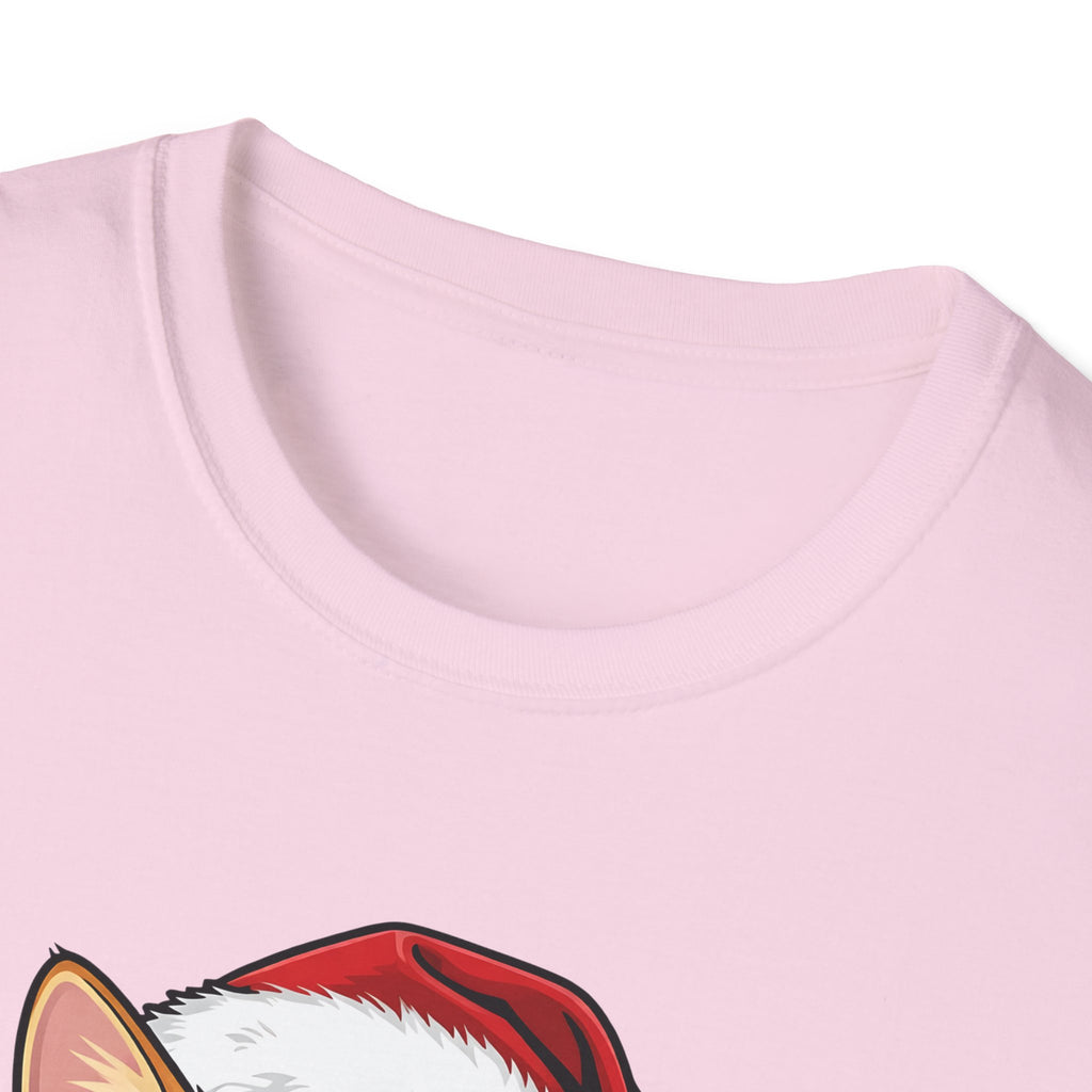 Merry Whiskers Ginger Tabby Cat Christmas t-shirt, product photo 32