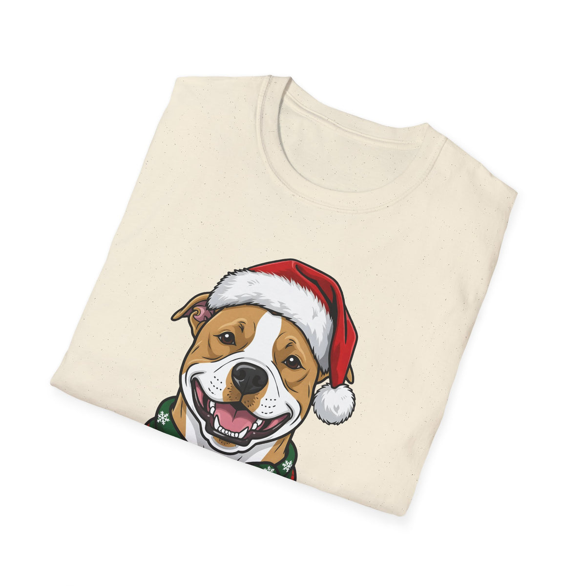 Merry Woofmas Pit Bull Christmas t-shirt, product photo 18