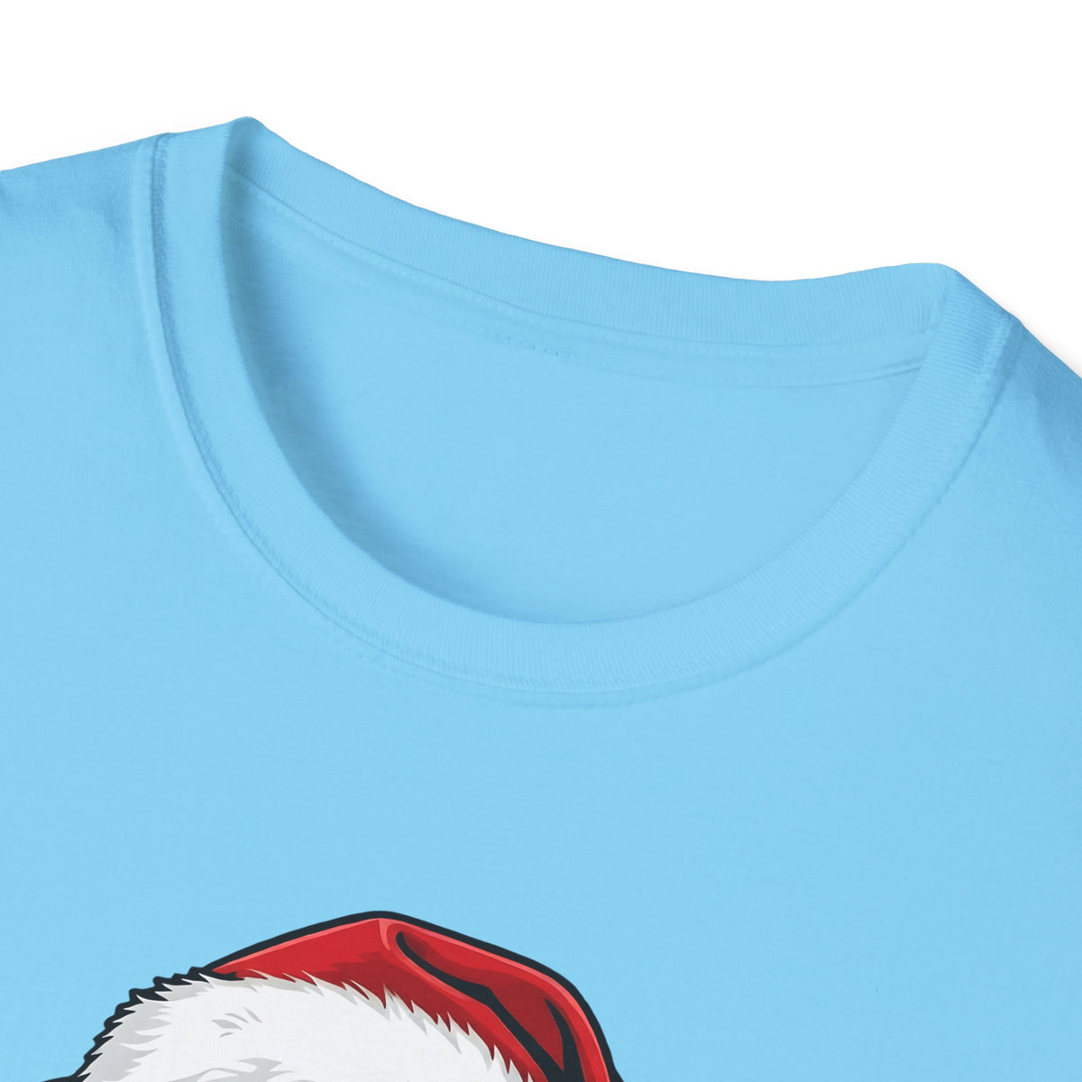 Merry Woofmas Blue Pit Bull Christmas t-shirt, product photo 23