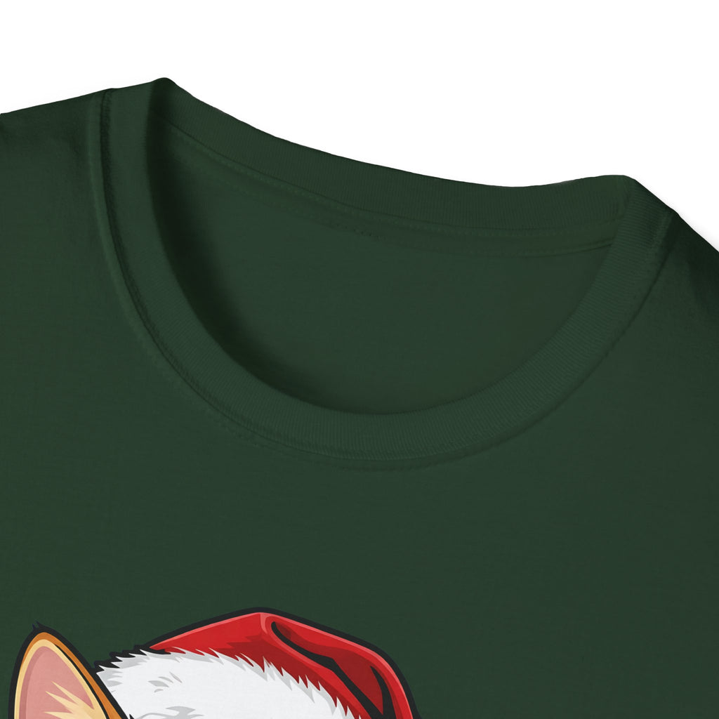 Merry Whiskers Ginger Tabby Cat Christmas t-shirt, product photo 20