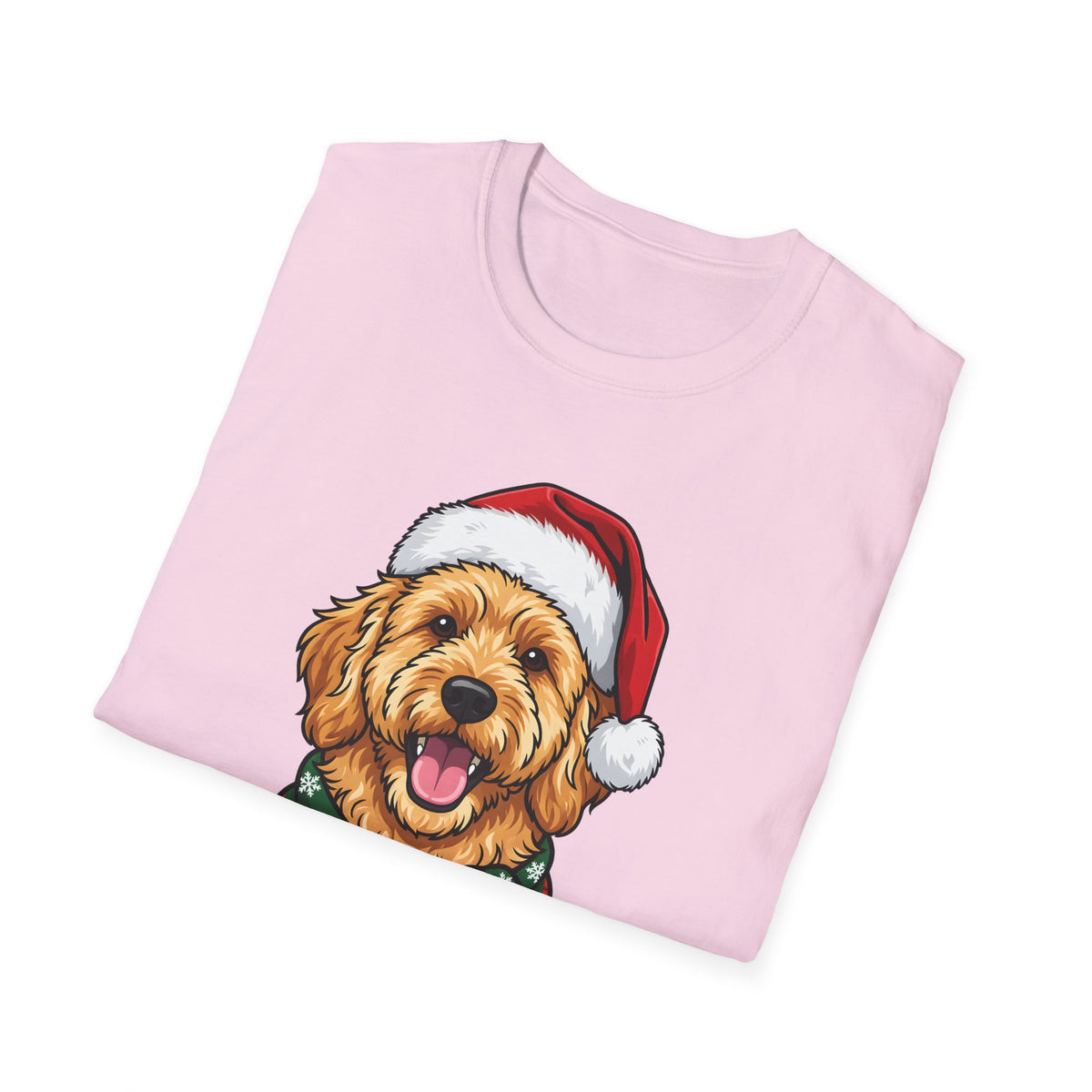 Merry Woofmas Goldendoodle Christmas t-shirt, product photo 30