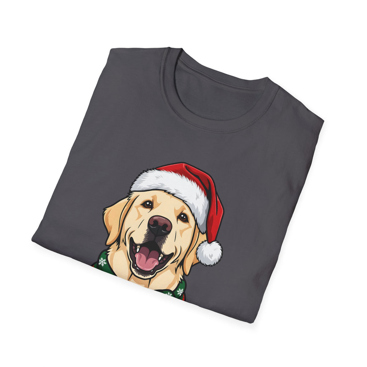 Merry Woofmas Yellow Labrador Christmas t-shirt, product photo 27
