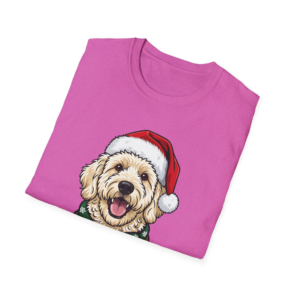 Merry Woofmas Labradoodle Christmas t-shirt, product photo 36