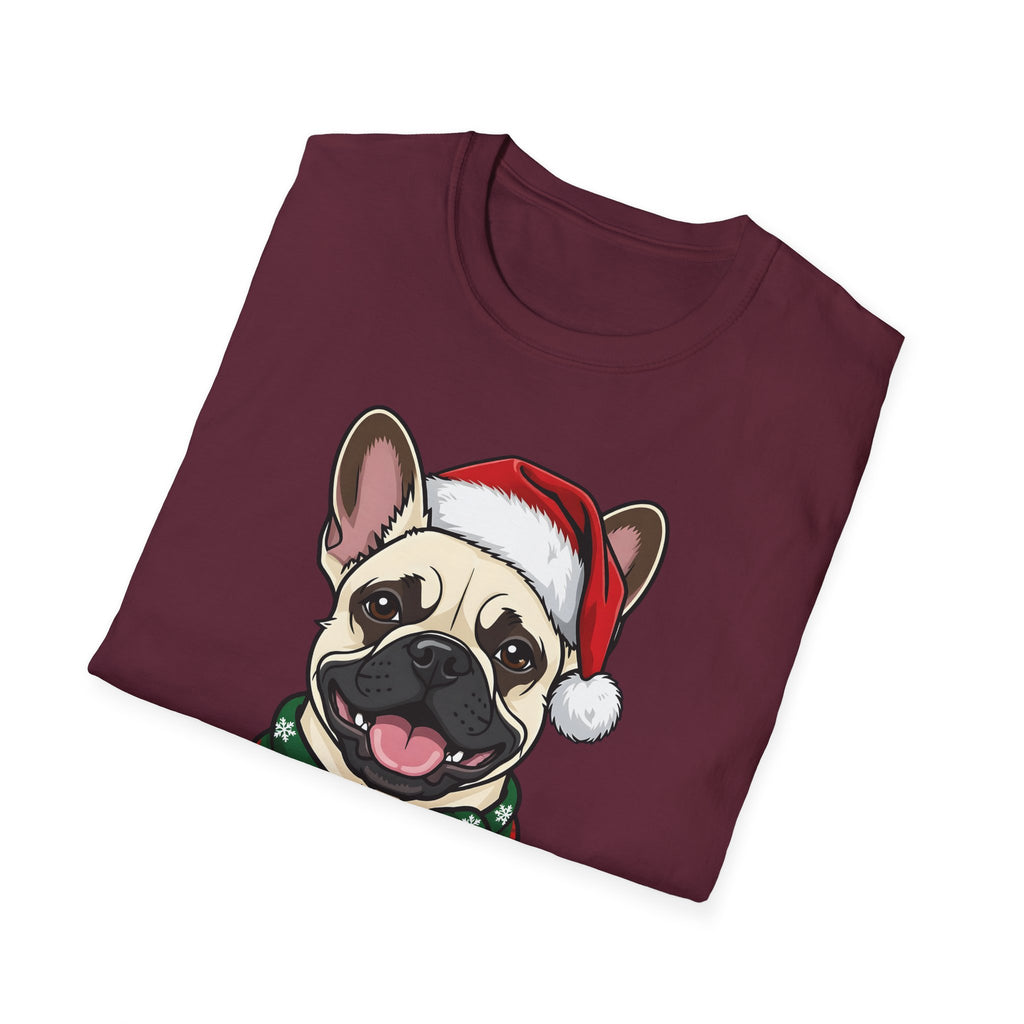 Merry Woofmas Cream French Bulldog Christmas t-shirt, product photo 15