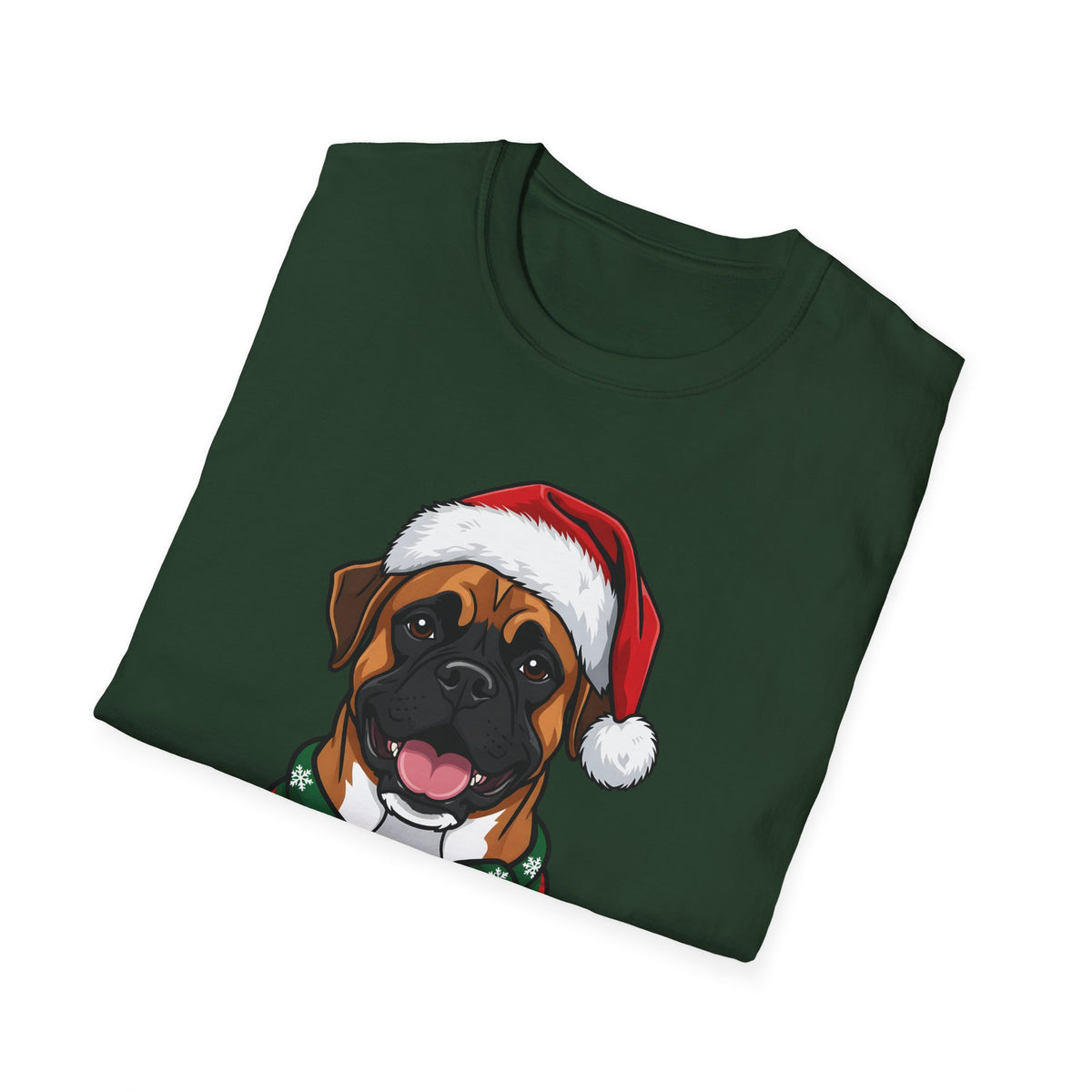 Merry Woofmas Boxer Christmas t-shirt, product photo 21