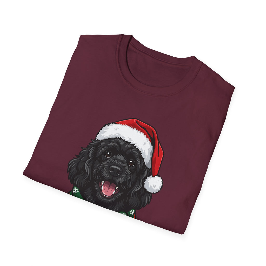 Merry Woofmas Cavapoo Christmas t-shirt, product photo 12