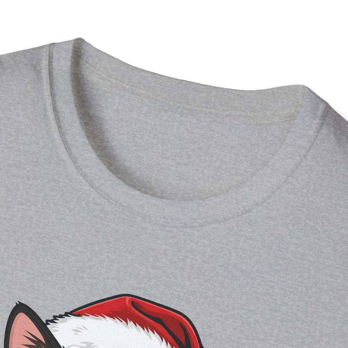 Merry Whiskers Tortoiseshell Cat Christmas t-shirt, product photo 11