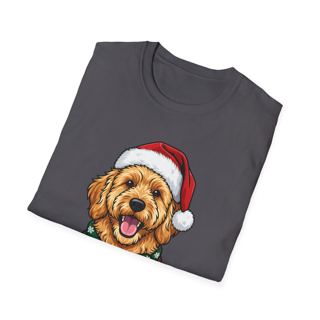 Merry Woofmas Goldendoodle Christmas t-shirt, product photo 24