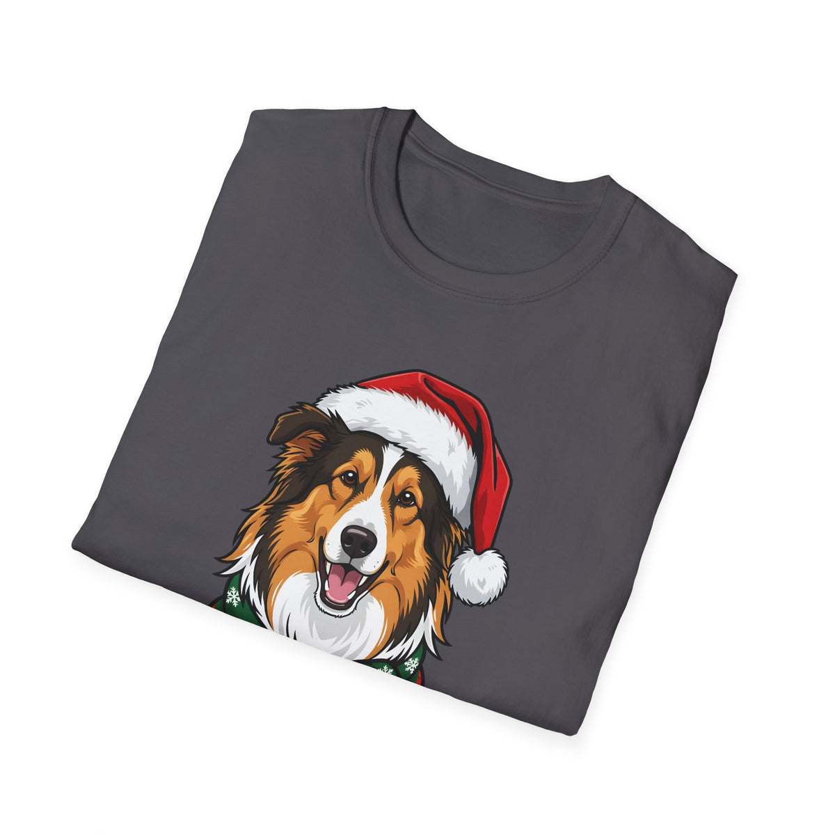 Happy Collie-Days Rough Collie Christmas t-shirt, product photo 27