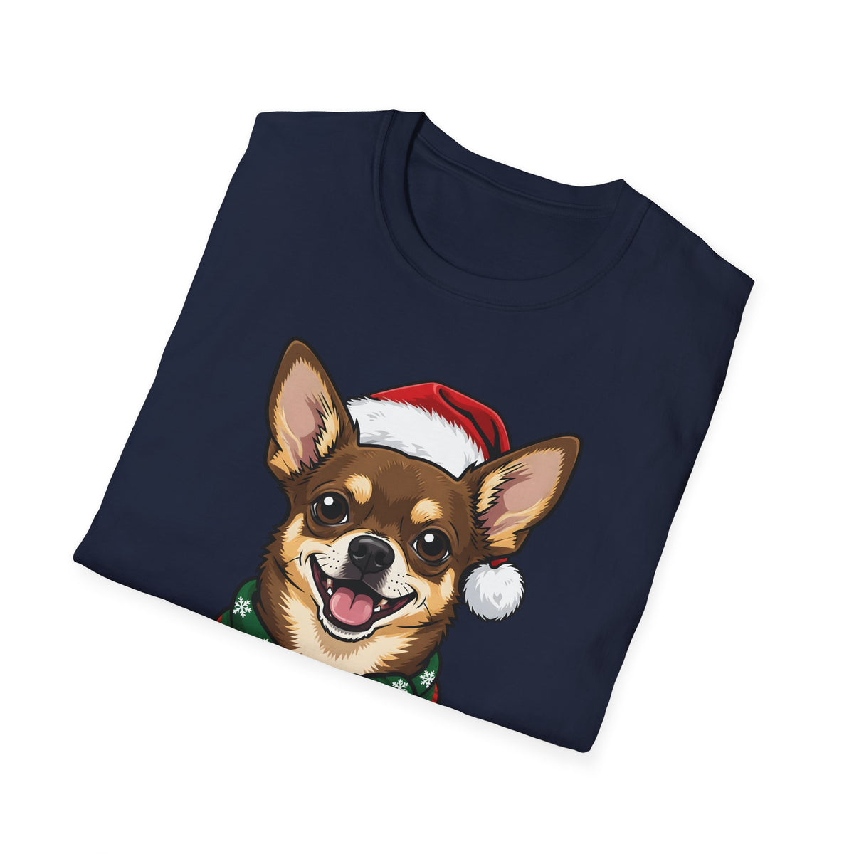 Yappy Holidays Chihuahua Christmas t-shirt, product photo 6